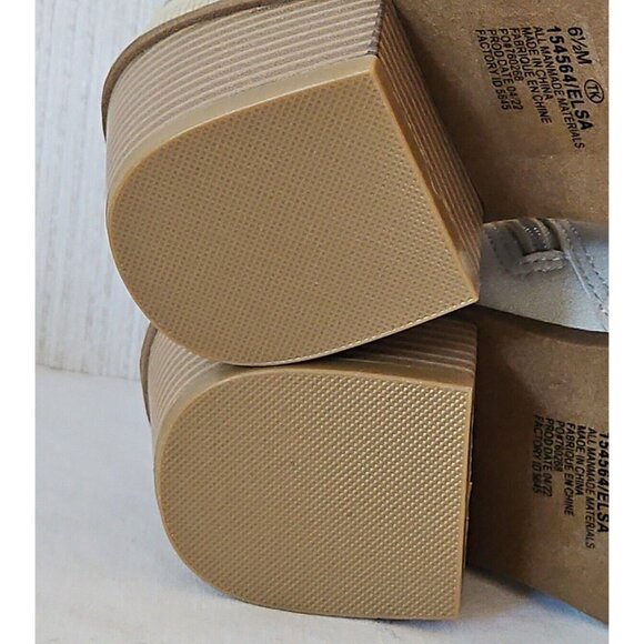 Maurices Western Ankle Booties Womens 6.5 M Tan Faux Leather Elsa Belted Boot - Picture 12 of 16